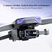 3-Achsen Gimbal GPS Drohne mit 4K Kamera, 4.5" HD Screen Fernsteuerung, 90Min Flugzeit (3 Akkus), 3000M Übertragungsreichweite, Auto Return, Follow Me, bürstenloser Motor, 5G FPV, faltbar, <249g