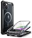 Produktbild i-Blason Ares Mag Series Hülle für iPhone 14 Plus (6.7") 2022 Bumper Case 360 Grad Handyhülle Transparent Schutzhülle Cover mit Displayschutz Kompatibel mit MagSafe (Schwarz)