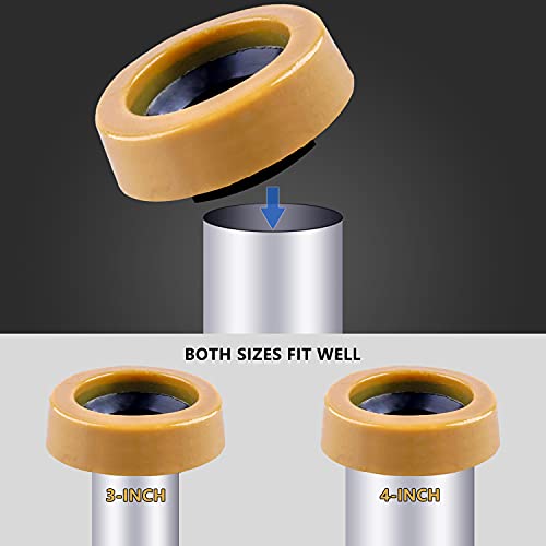 image for boeemi Extra Thick Wax Ring Toilet Kit,with Bolts for Reinstallation o