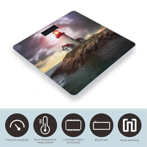 Báscula Digital de Baño con Pantalla LCD de 400 lb miniatura 3