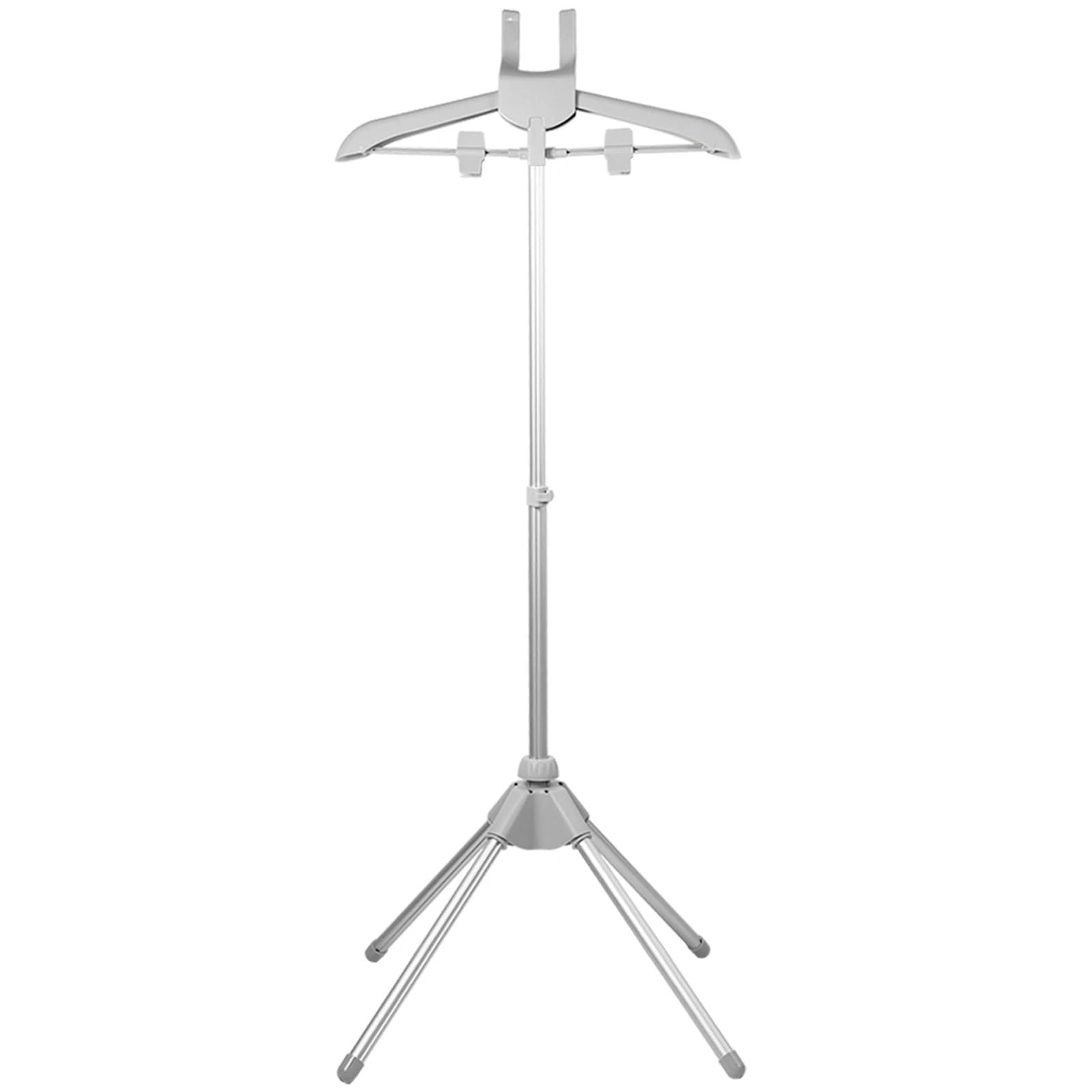 ENWWCH Ironing Board Holder Telescopic Rack Height Adjustable Garment Foldable Standing Hanger For For Bathroom(Grey)