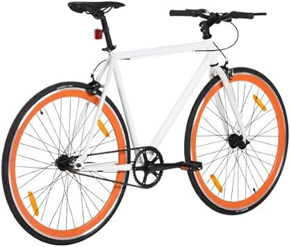 Fixed Gear Bike - Lightweight Single Speed Road Commuter Bike with Flip-Flop Hub for Urban Riding 700c 59 cm