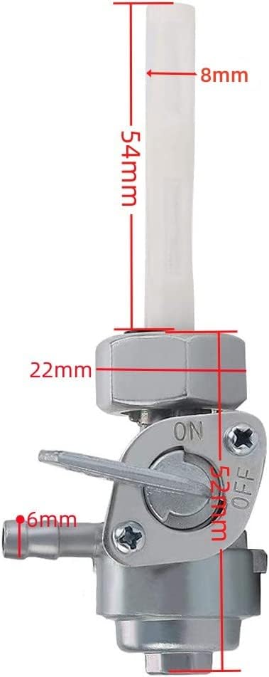 Dimensions of the Mytkoj Generator Petcock Fuel Tank Shut Off Valve