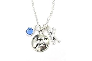 Baseball Necklace - Personalized Baseball Mom Jewelry