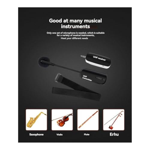 Micrófono con clip para erhu y otros instrumentos musicales amplificados 5