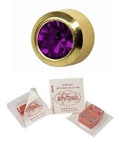 Beauty Relations Universal February Birthstone 3 pair surgical steel cartilage earring piercing stud