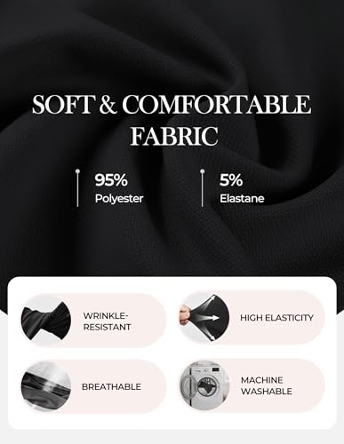 Image of GRACE KARIN Work Dresses for Women 2026 Sleeveless Button Business Midi Dress Notch Lapel V Neck Formal Office A Line Dresses