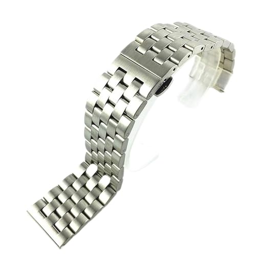 Sangle de montre homme en acier 18 20 21 22 24 26 mm