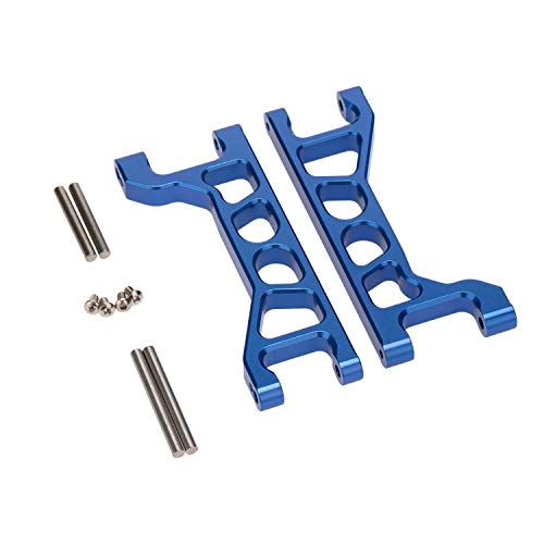 Facibom CNC Aluminum Alloy 10mm Widened Suspension Arm for 1/10 MAXX Truck 89076-4 Upgrade Parts,Blue - Thumbnail 3