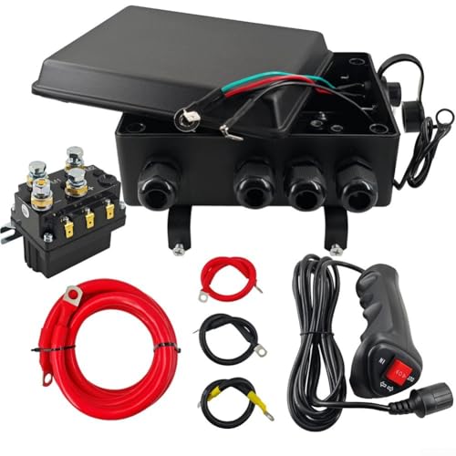 Relé de 12 V 500 A para cabrestante con solenoide resistente e interruptor impermeable 2