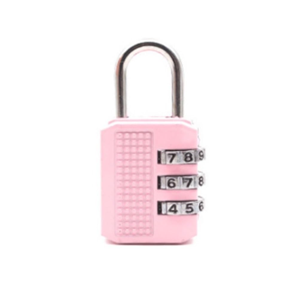 Suitcase Locks, Security Combination Padlock Multicolor for Luggage Backpack(Roze)
