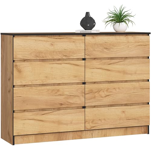 AKORD Cómoda K 140 con cajones  2x4  cajones