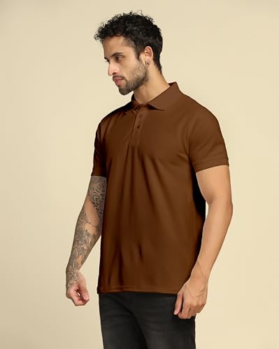 Image of VastraVibes Men's Polo Regular Fit T-Shirt