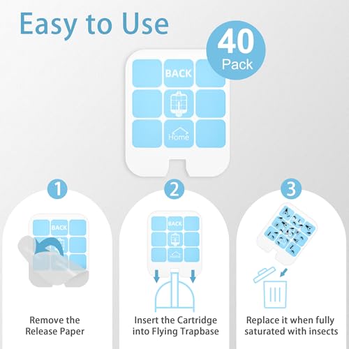 image for Raindot 40 Pack Fly Trap Refill Compatilble with Safer Home Fly Trap R