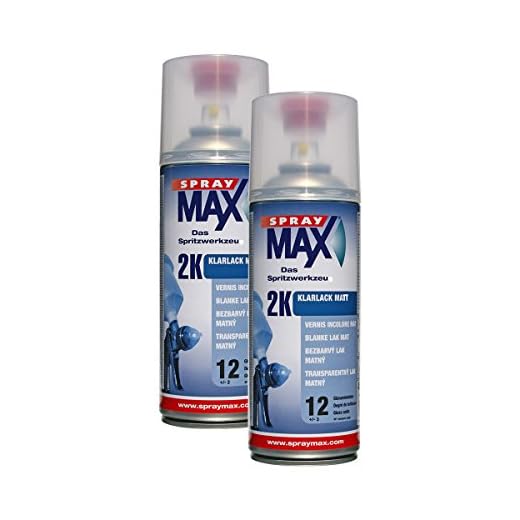 Kwasny 2X 680 065 SPRAYMAX 2K Klarlack transparent matt Versiegelung 400ml