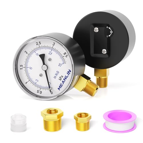 MEANLIN MEASURE 0-15 in H2O Gauge