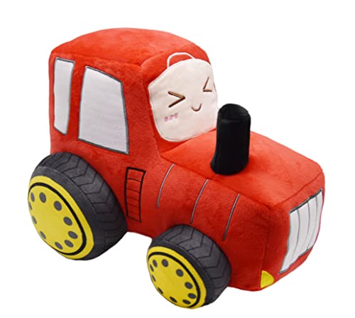 Yonlit Soft Plush Tractor Stuffed Truck Toy Super Cute Car Plushie Throw Pillow Excellent Gifts For Kids Or Birthday Party 12 Inches (Red) #TOP1