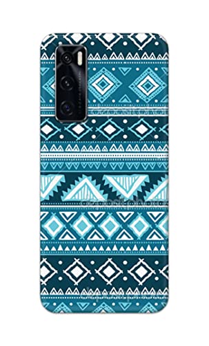 Image of PRINTFIDAA Coloured Tribal Pattern Hard Back Cover for Vivo V20 SE Back Cover -(P6) KAT1008