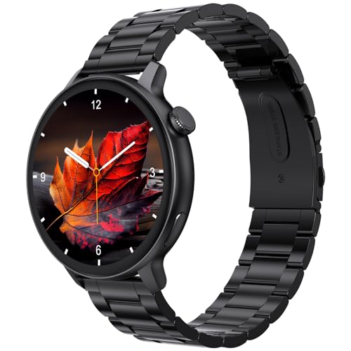 Image of beatXP Evoke Neo 1.43 inch Super AMOLED Display Bluetooth Calling Smart Watch, 466 * 466px, 800 Nits, 60Hz Refresh Rate, 100+ Sports Modes, 24 /7 Health Tracking, AI Voice Assistant, IP67