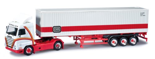 Preisvergleich Produktbild Herpa 302562 - Scania Streamline Container-Sattelzug - Röhlich / Deutsche Bahn