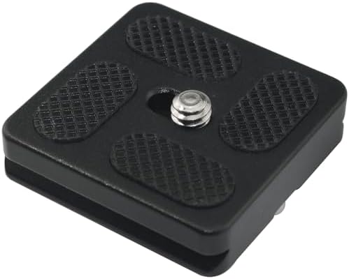 DEYOT PU50 Camera Quick Release Plate Made Of Solid Aluminium For 1/4 Inch Camera Screw Compatible With AS Standard, Such As ARCA-Swiss/Kirk/Wimberley/ Markins/Benro/Sirui Etc Quick Release Plate