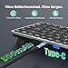 TECKNET Bluetooth Tastatur Kabellos Wiederaufladbare - (2,4G+BT) Einfacher Bis zu 4 Geräten, Funktastatur Mini Tastatur Leise, Deutsches Layout QWERTZ Ultraslim für PC, Laptop, Tablet, Smart-TV