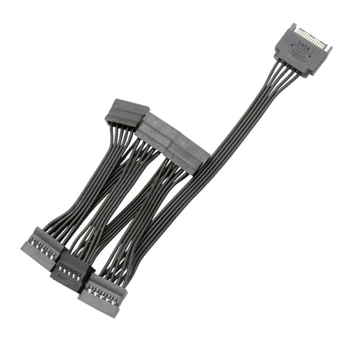 Cable Extensión SATA 15pin Macho a Hembra 5-cables