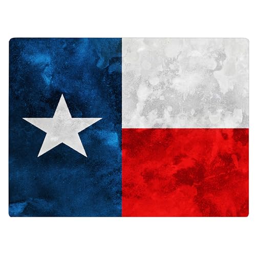 Tabla de Cortar de Vidrio Templado con Diseño de la Bandera de Texas, Rectangular, para Cocina, Regalo Decorativo, Estilo Rústico miniatura 1