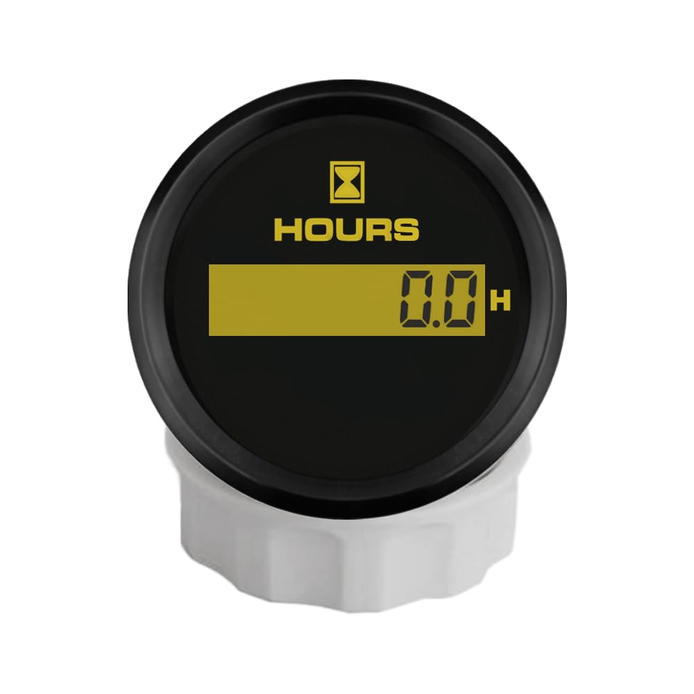 ELING 52mm contatore ore digitale ore regolabile con 8 colori retroilluminato 12V 24V per auto ATV UTV