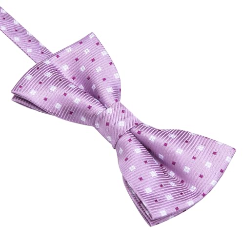 Image of HISDERN Bow Ties for Boys Pre Tied Toddler Bow Tie Adjustable Kids Bowties Clip On Fun Patterned Bowties for Wedding Party