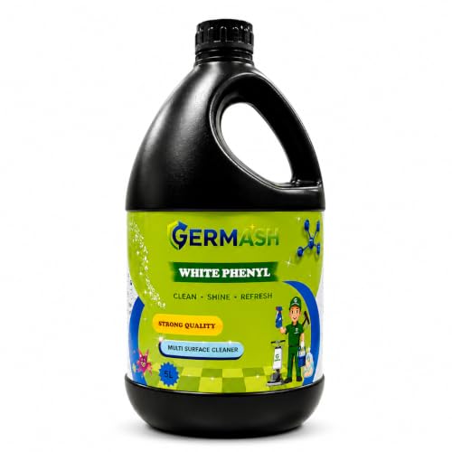 Image of Premium White Floor Cleaner Disinfectant Phenyl Liquid Surface Cleaner for Hospitals, Homes, Offices & Commercial Use Removes Dirt, Stains & Germs - 1 L