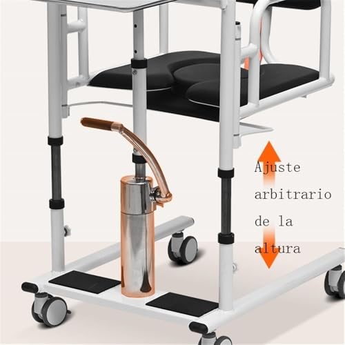 Image of Rollator with Wheels Scrolling Machine, Bed Rest, Home Assistance, Hydraulic Lifting and Lowering Crane Mobile Wheelchairs (Blue)