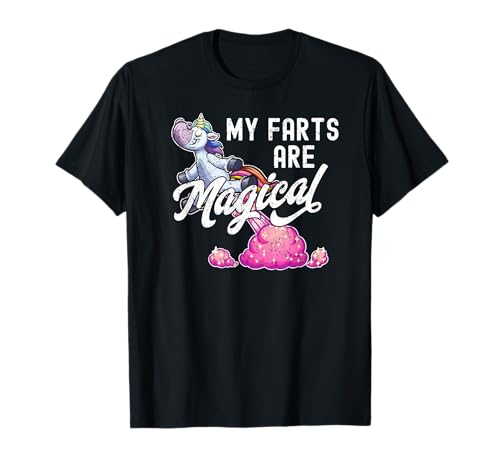 My Farts Are Magical Funny Unicorn Farting Rainbows T-Shirt