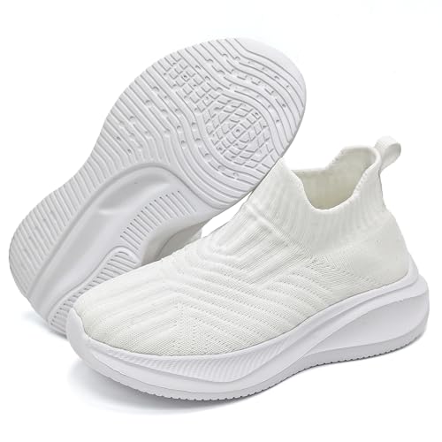 Umerigo Girls Boys Tennis Shoes Kids Slip On Sock Sneakers Summer Casual Gym Walking Atheletic Running Sneaker for Little Kid/Big Kid2