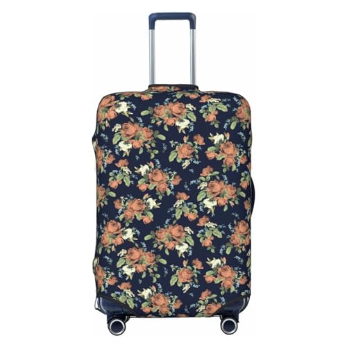 Watercolor Rose Luggage Cover Washable Elasticated Luggage Covers for Suitcase tsa Approved Stylish Dust and Scratch Resistant Luggage Case Protector