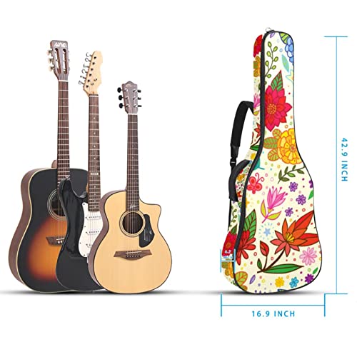 Sac De Guitare Basse Électrique Sac De Concert Sac À Dos Étui De Guitare Souple Rembourré Étanche Et Antichoc Fleurs… - Les Beatles, Paul McCartney, John Lennon, RIngo Starr, George Harrison Sac De Guitare Basse Électrique Sac De Concert Sac À Dos Étui De Guitare Souple Rembourré Étanche Et Antichoc Fleurs… – Image 6
