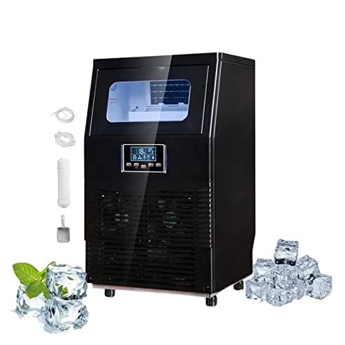 PanHuiWen Kommerzielle Eiswürfelmaschine 40 kg/24 Stunden Eismaschine Ice Cube Maker Bottle mit LCD-Bedienfeld und…