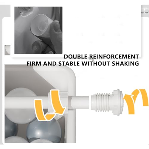 رف تخزين ألعاب الأطفال، منظم ألعاب مع 9 صناديق قابلة للإزالة، مع ملصقات وحصائر مانعة للانزلاق وحلقات وخطافات