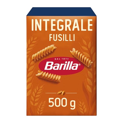 Barilla Pasta Integrale Fusilli – Vollkorn-Hartweizengrieß-Pasta mit natürlichen Ballaststoffen, 500 g Barilla Pasta Integrale Fusilli – Vollkorn-Hartweizengrieß-Pasta mit natürlichen Ballaststoffen, 500 g