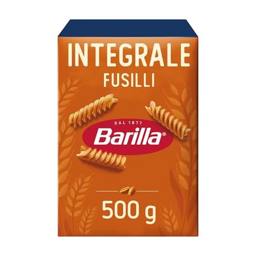 Barilla Pasta Corta, Fusilli Integral, 500g