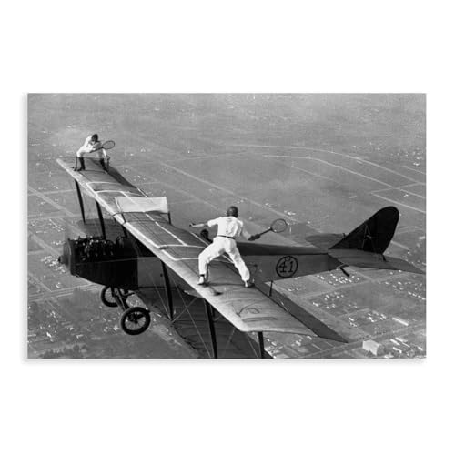 Tennis Players in Flight Gladys œuvre sur toile haut de gamme Roy and Ivan Unger sans cadre