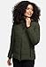 MARIKOO Basic Damen Steppjacke kurz mit Kapuze Radaa 16 Olive Gr. S