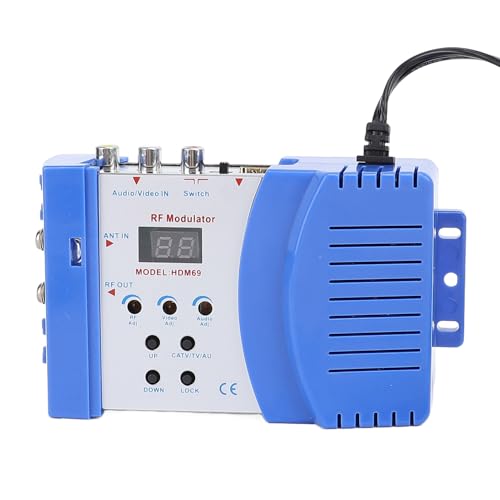 VBESTLIFE HDMI AV to RF Modulator, HDMI Modulator RF Converter VHF UHF Converter Adapter,for HD Digital AV Component Video to Analog NTSC Coax TV (US Plug)