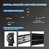 Led Light Bar Kits 52 Inch 1122W Straight +32 Inch 672W Straight Triple Row Spot Flood Combo Beam Light Bars+4Pcs 4Inch 60W Led Fog Lights W/Rocker Switch Wiring Harness for Jeep Trucks ATV UTV Boats