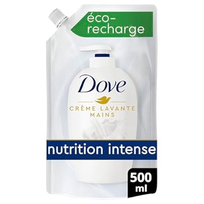 Dove Recharge Savon Lavant Antibactérien Original  Format généreux et pratique  Pour des mains douces et hydratées 500ml