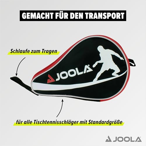 Joola Unisex – Erwachsene Schlägerhülle-80502 Schlägerhülle, RED, One Size