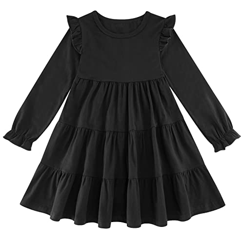 Best Black Long Sleeve Dress Knee Length