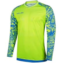 KELME Kids Goalkeeper Soccer جيرسي مبطن حارس مرمى كرة القدم جيرسي طويل الأكمام Goalie قميص تدريب كرة القدم الزي الرسمي