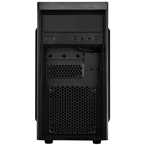 SilverStone SST-PS16B - Precision Mini Tower Micro-ATX Computer Gehäuse, geräuscharm, schwarz