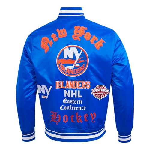 Image of Pro Standard Mens NHL Old English Satin Jacket